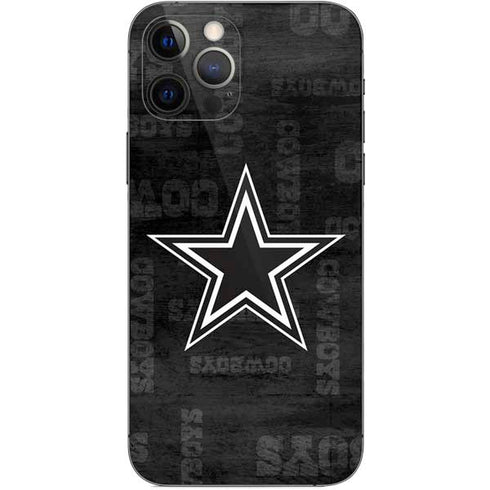 NFL Dallas Cowboys Black & White iPhone 12 Pro Skin